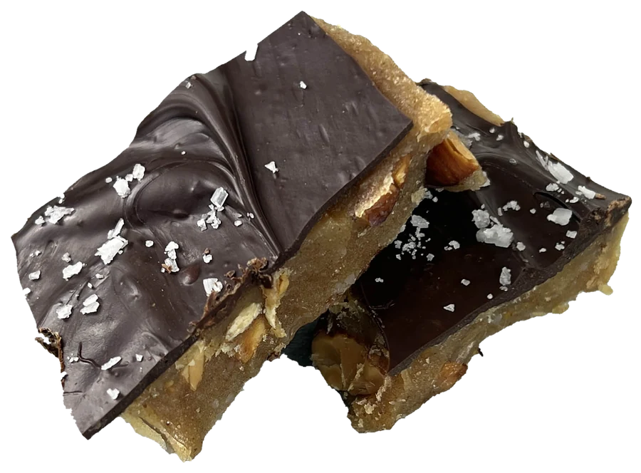 PureGoodies Dark Sea Salt toffee with flaky sea salt