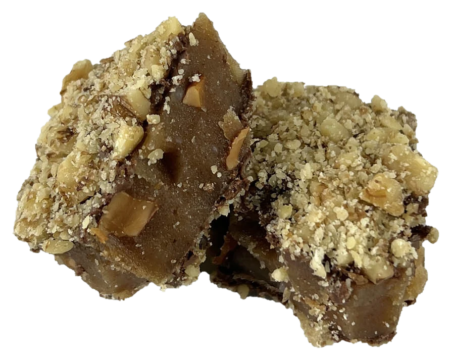 PureGoodies Original English toffee under milk chocolate, crusted with toasted almonds